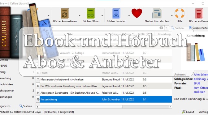 Ebook und Hörbuch Abos & Anbieter